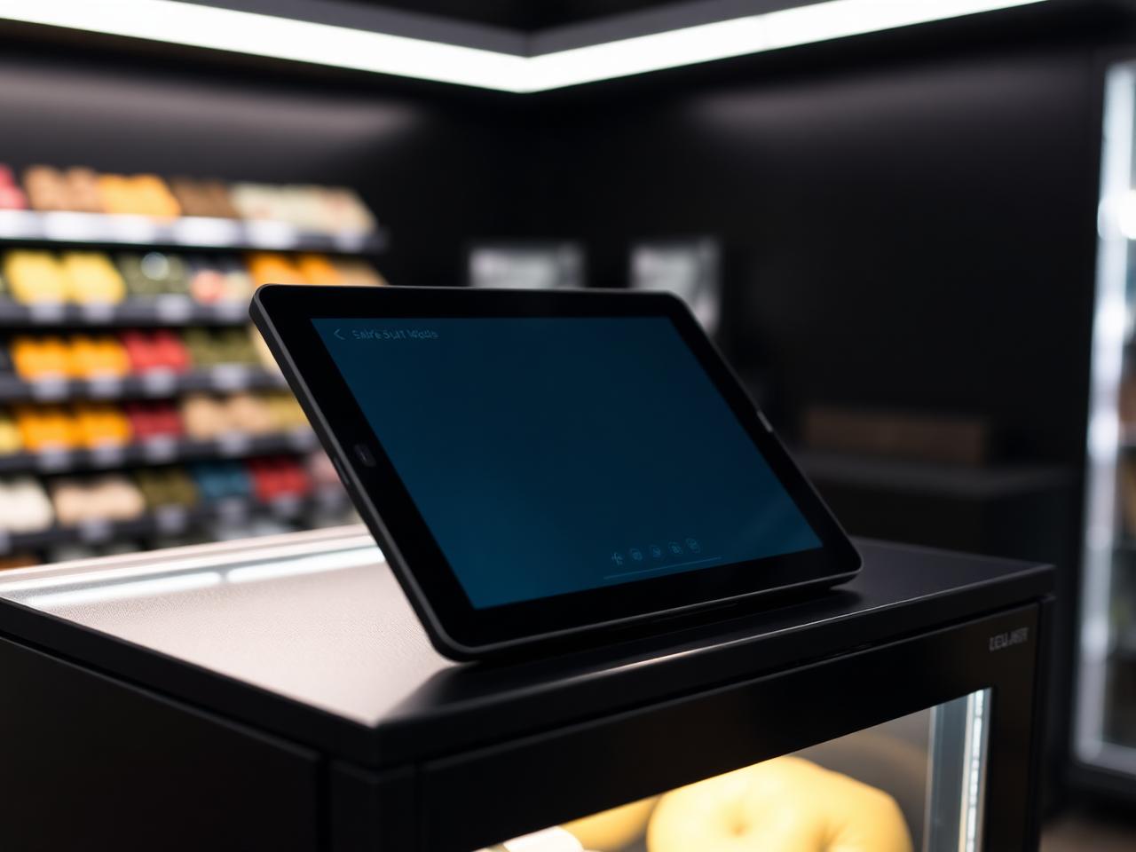 Cashless checkout, concept image