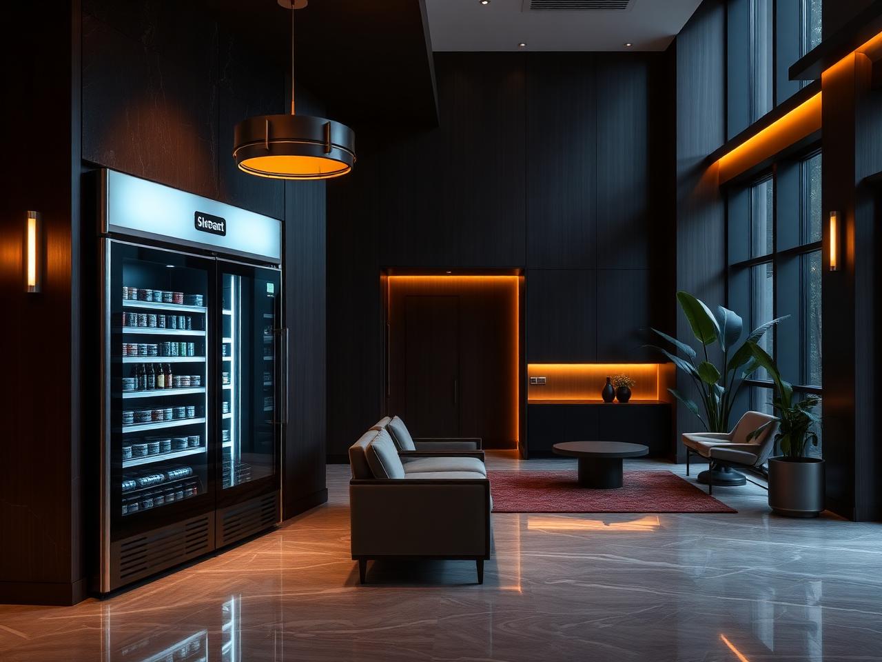 Multifamily lobby, representative